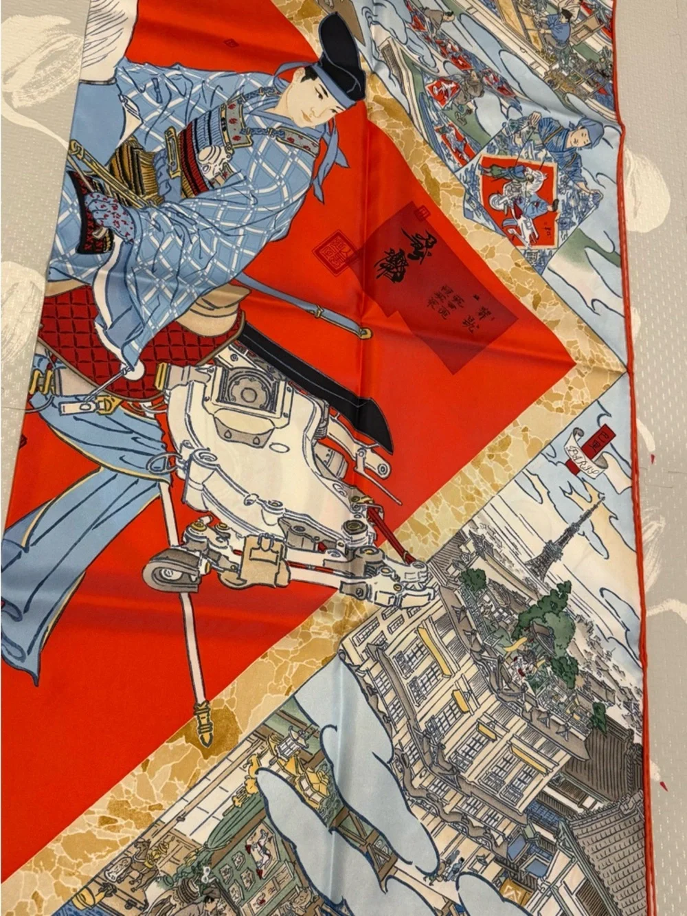 Brand New Hermes 'Les Artisans d’Hermes Carre 90 cm Scarf - Picture 4 of 11